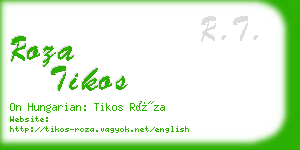 roza tikos business card